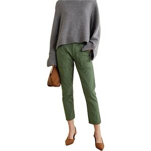 Citizens of Humanity Leah Cargo Utility Carpenter Pant Fatigue Green size 25